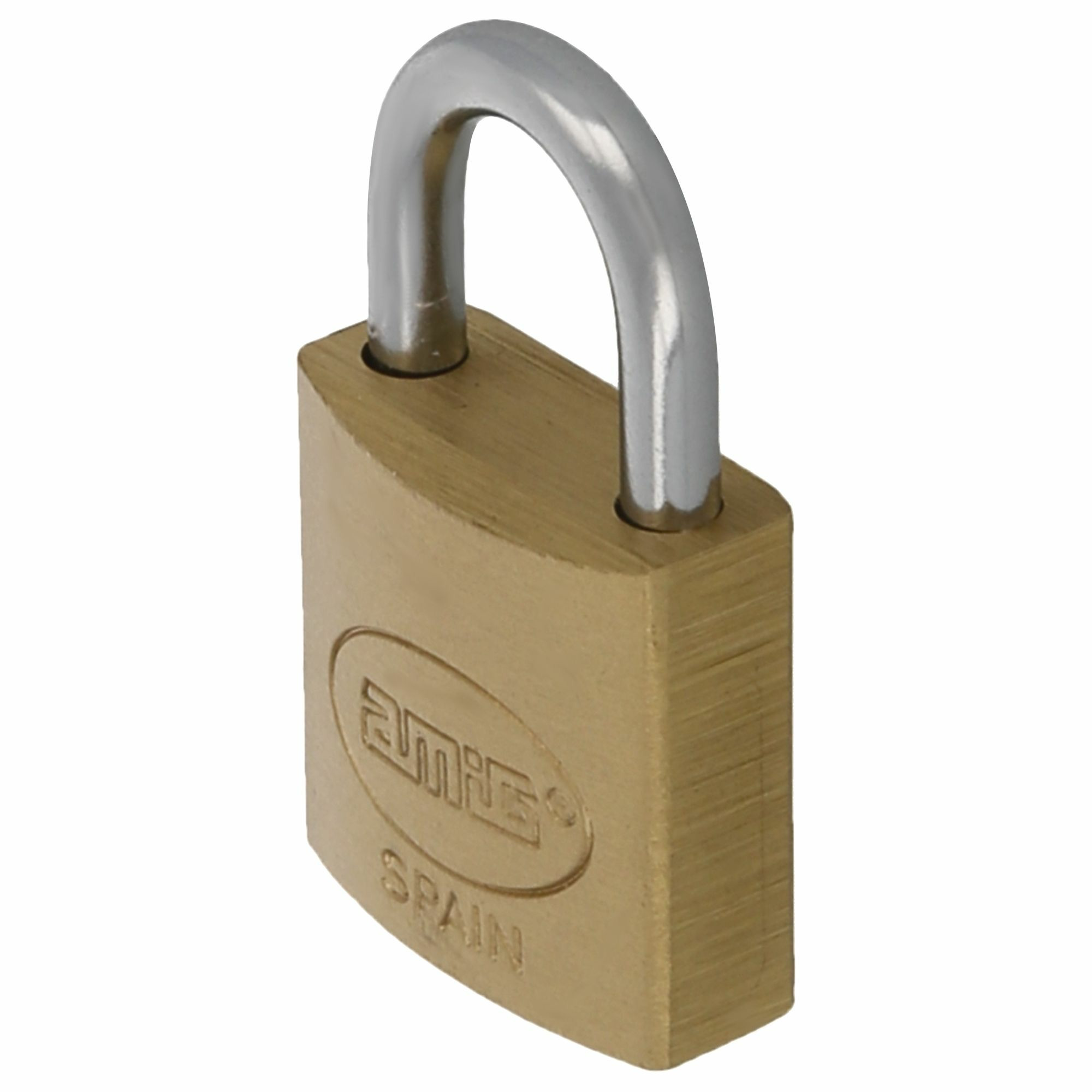 Amig Hangslot met 2 sleutels - 25 mm - messing - kofferslot -