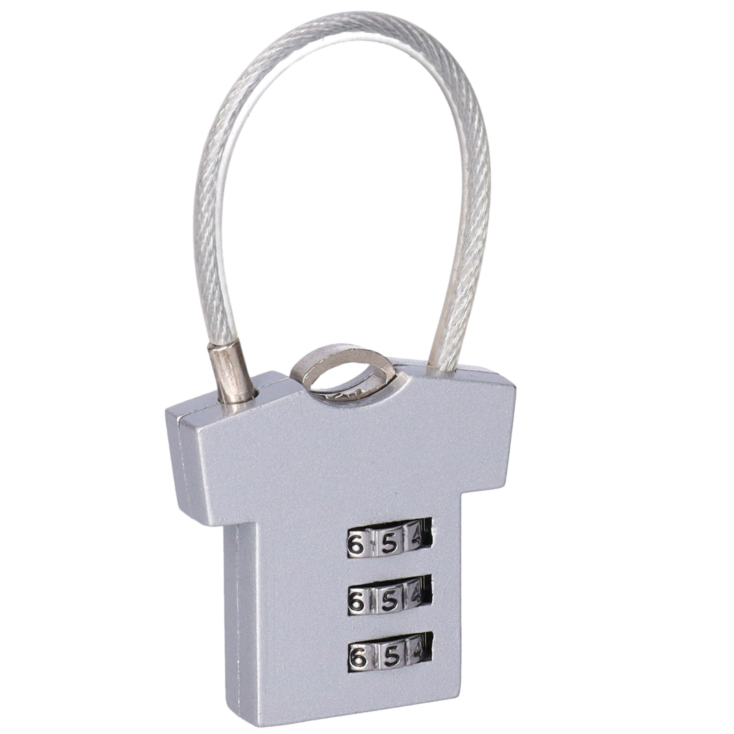 CM Hangslot met code - cijfer code - gecodeerd slot - lockerslot - - Silver