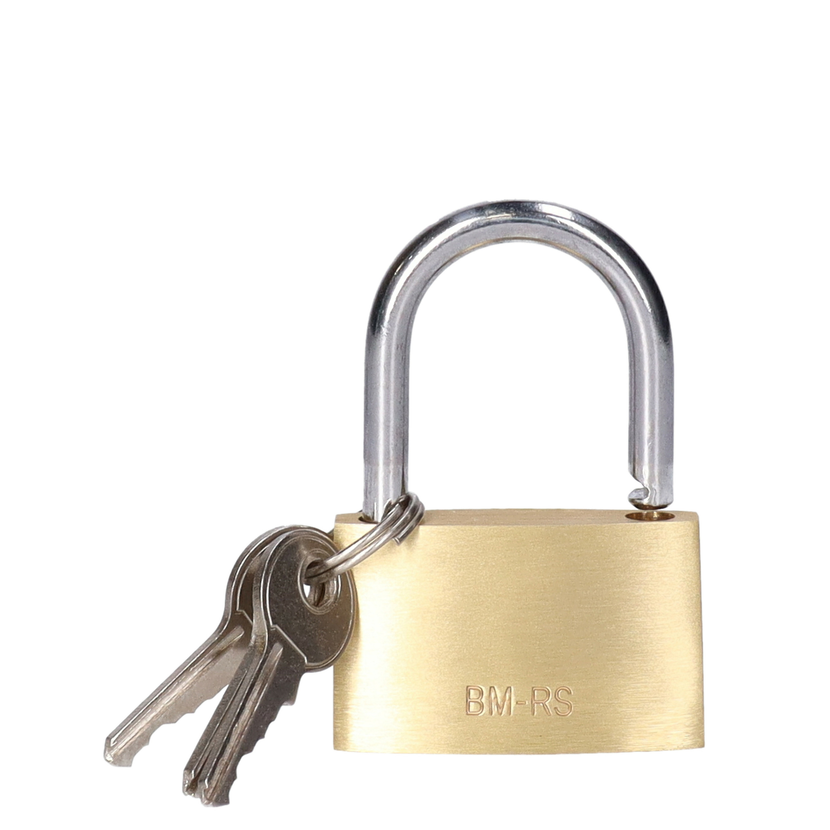 Brüder Mannesmann Bruder Mannesmann Hangslot met 3 sleutels - 40 mm - messing - kofferslot -