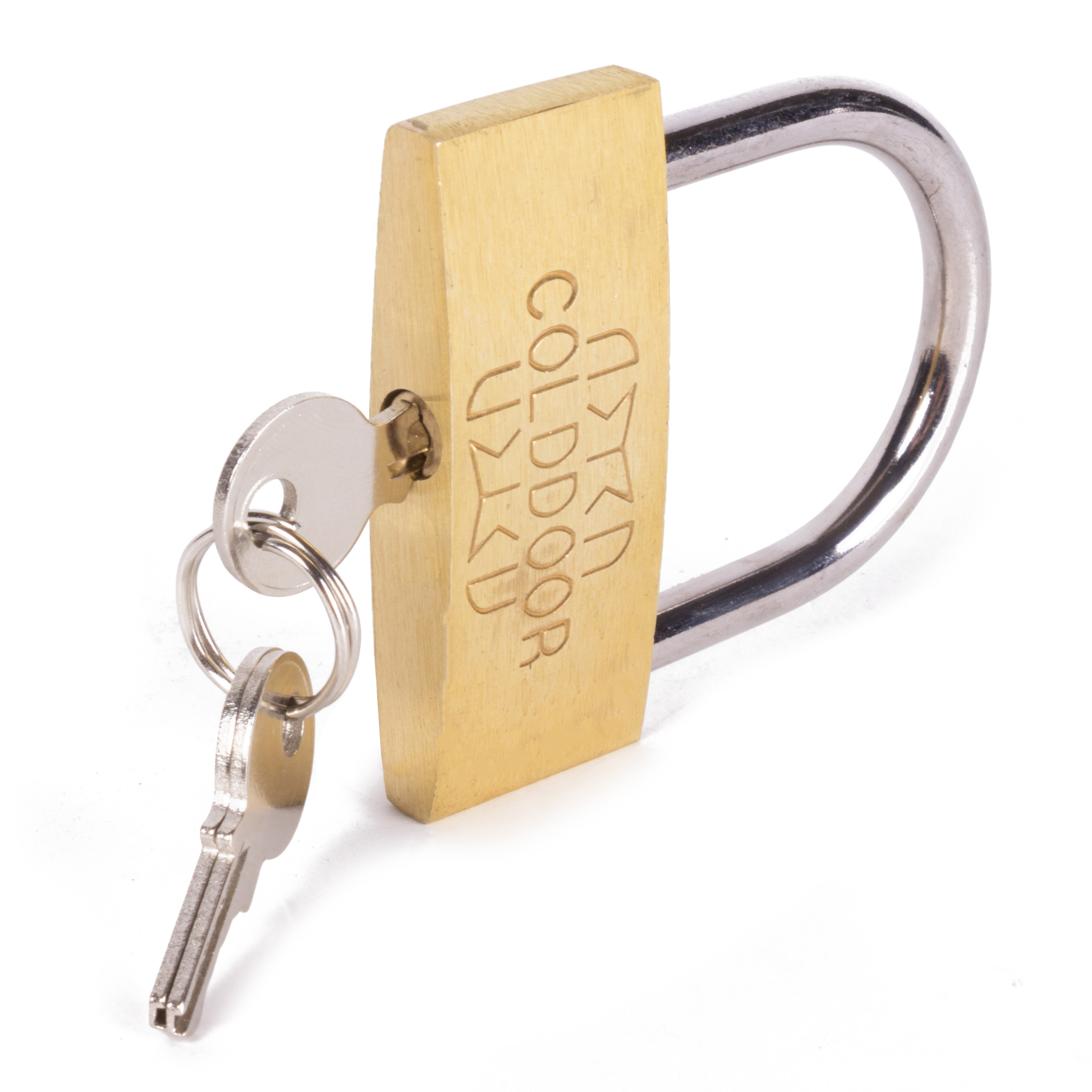 Stahlex Stahlex Hangslot met 3 sleutels - 60 mm - messing - kofferslot -