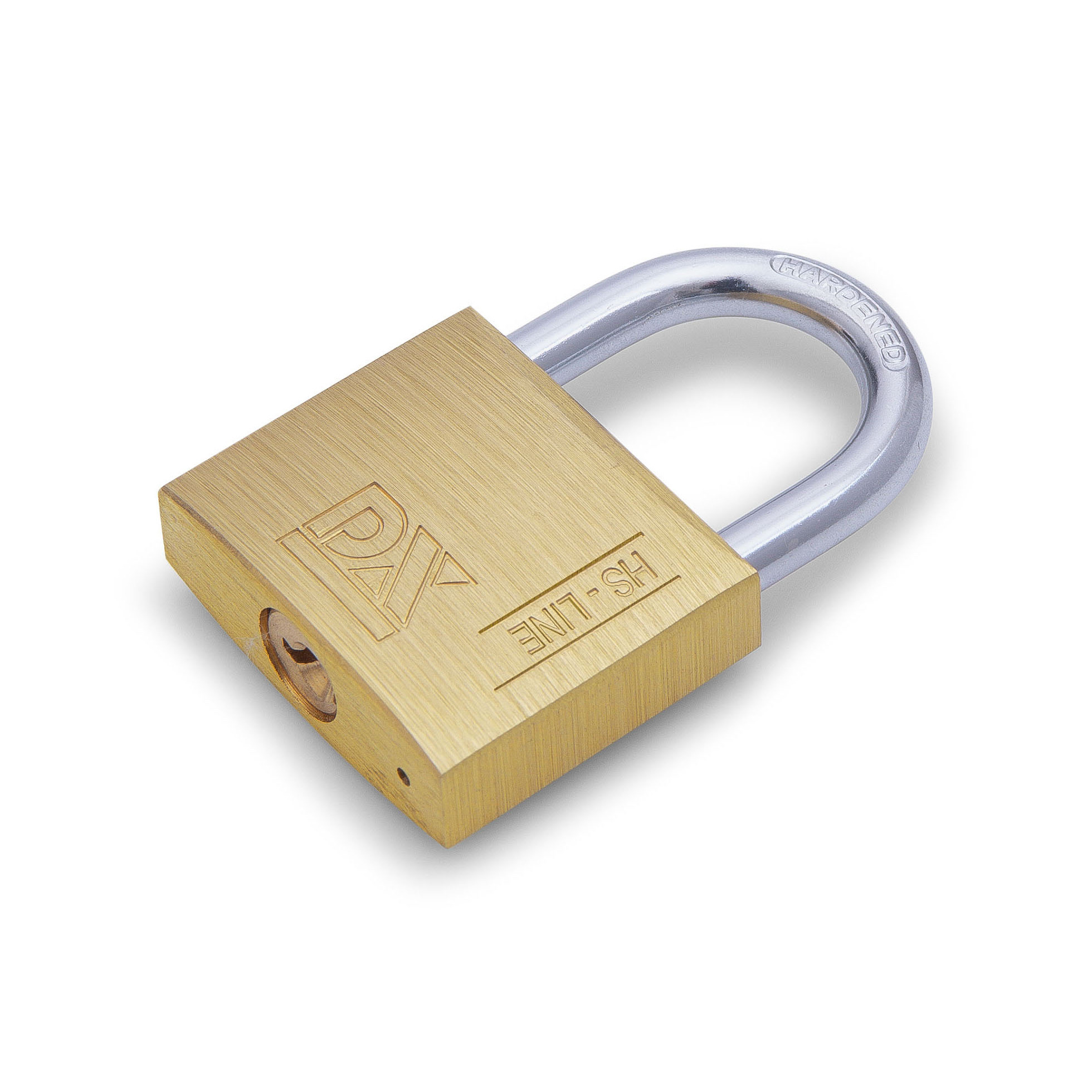 Dulimex Hangslot met 2 sleutels - 60 mm - messing - kofferslot -