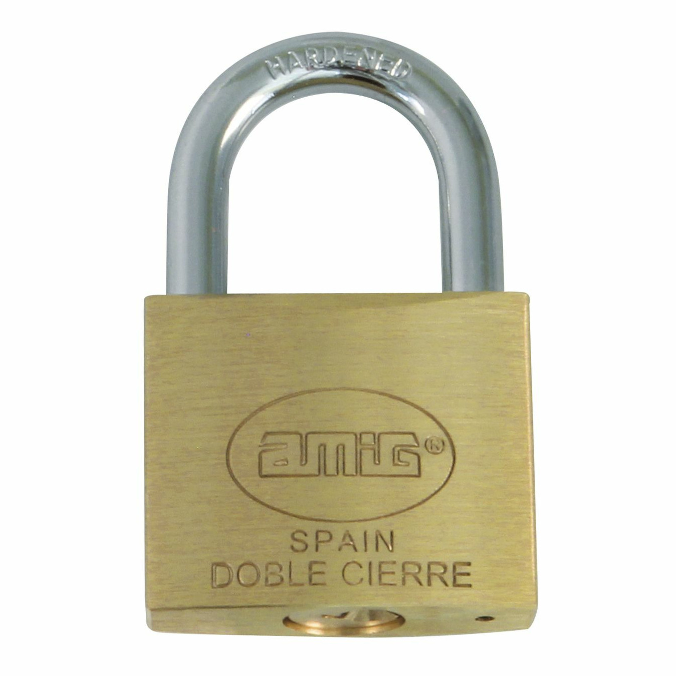 Amig Hangslot met 2 sleutels - 30 mm - messing - kofferslot -