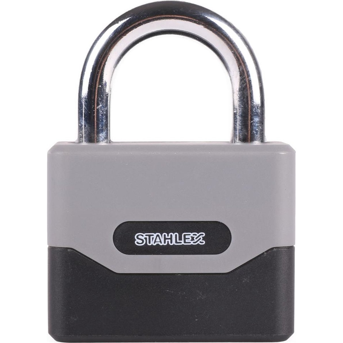 Stahlex Stahlex Hangslot - chroom - zink - 95 mm - cijferslot - - Grijs