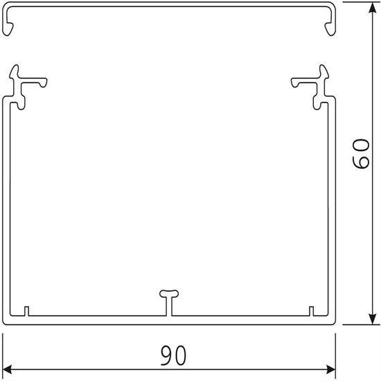 Hager Tehalit LF - Kabelgoot LF6009007030