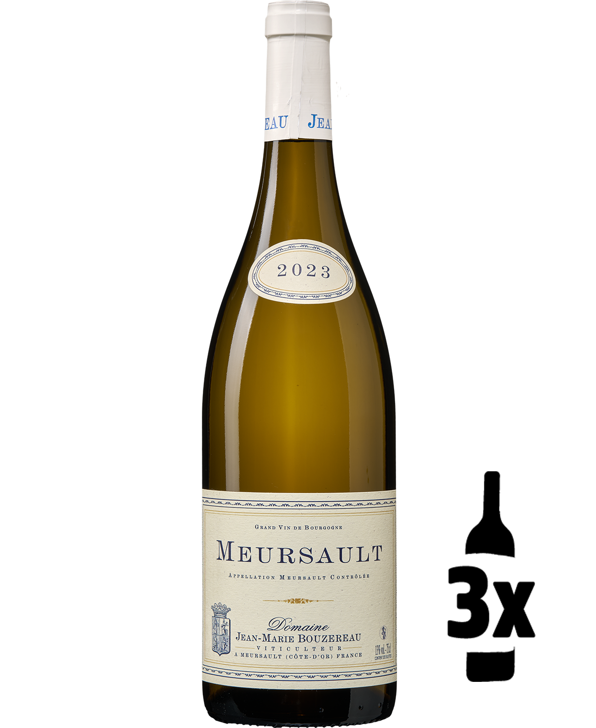 Wijnvoordeel Domaine Jean-Marie Bouzereau Meursault (3 flessen)