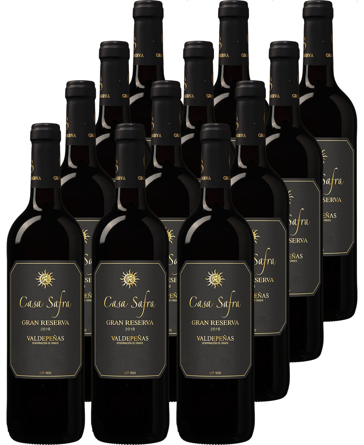 Wijnvoordeel 12 flessen Casa Safra Black Label Gran Reserva Voordeelpakket - Rood