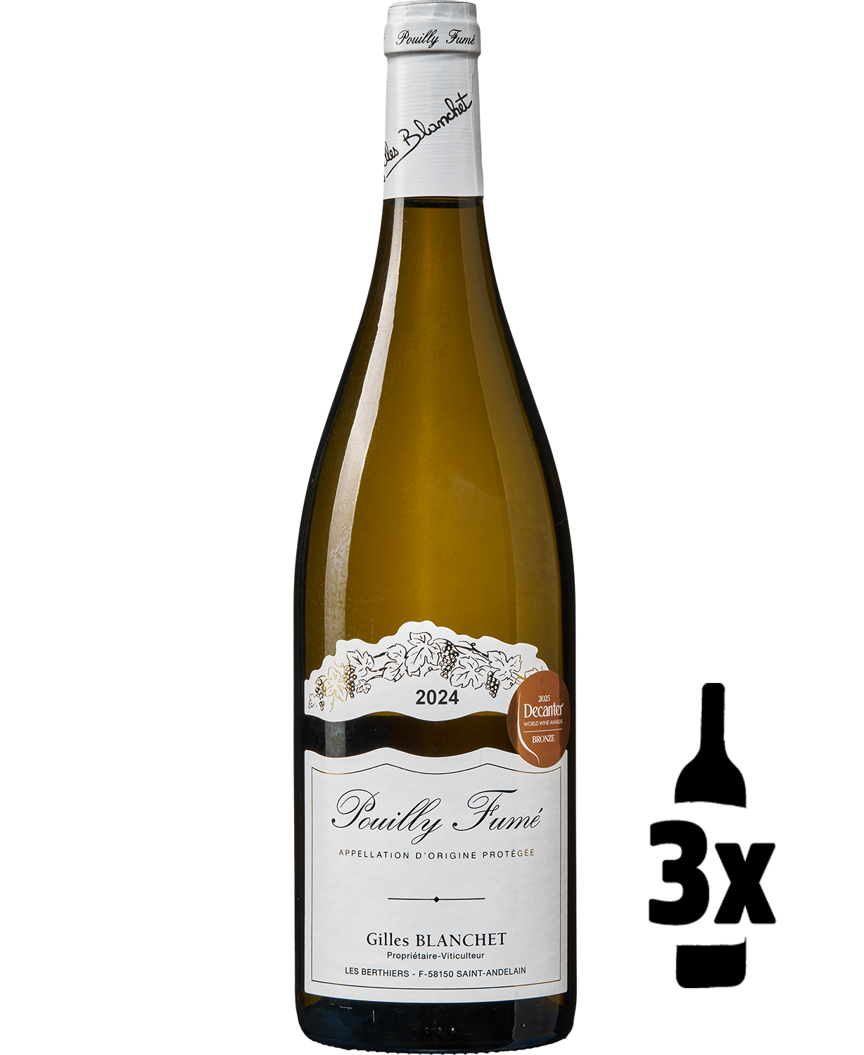 Wijnvoordeel Gilles Blanchet Pouilly-Fumé (3 flessen)
