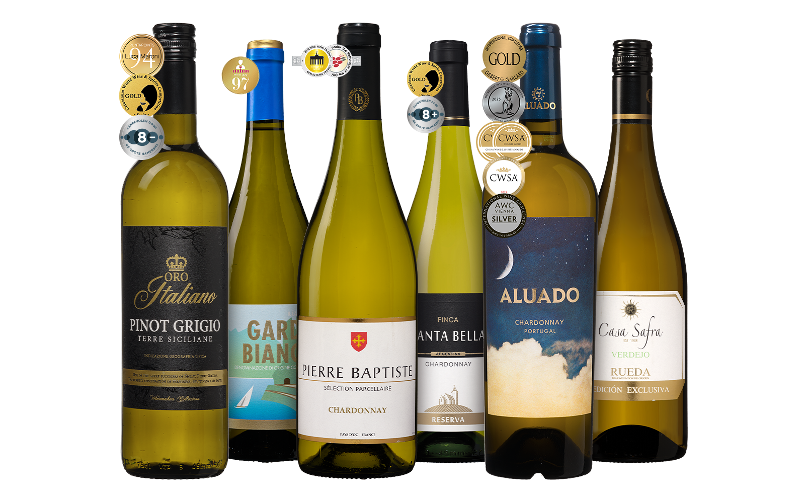 Wijnvoordeel Medailleknallers Wit Wijnpakket