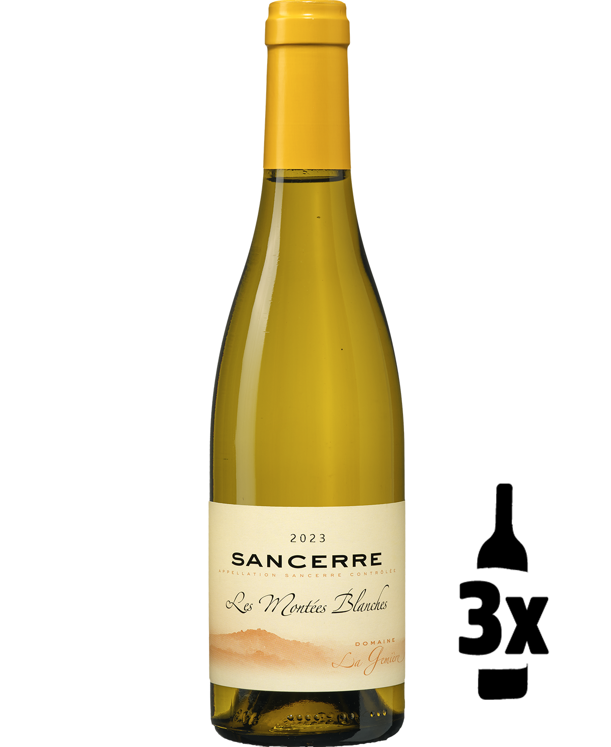 Wijnvoordeel 3 flessen probeerpakket la Gemiere les Montées Blanches Sancerre (0,375L)