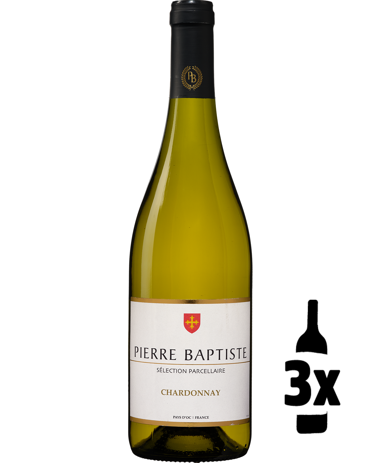 Wijnvoordeel 3 flessen Probeerpakket Pierre Baptiste Chardonnay