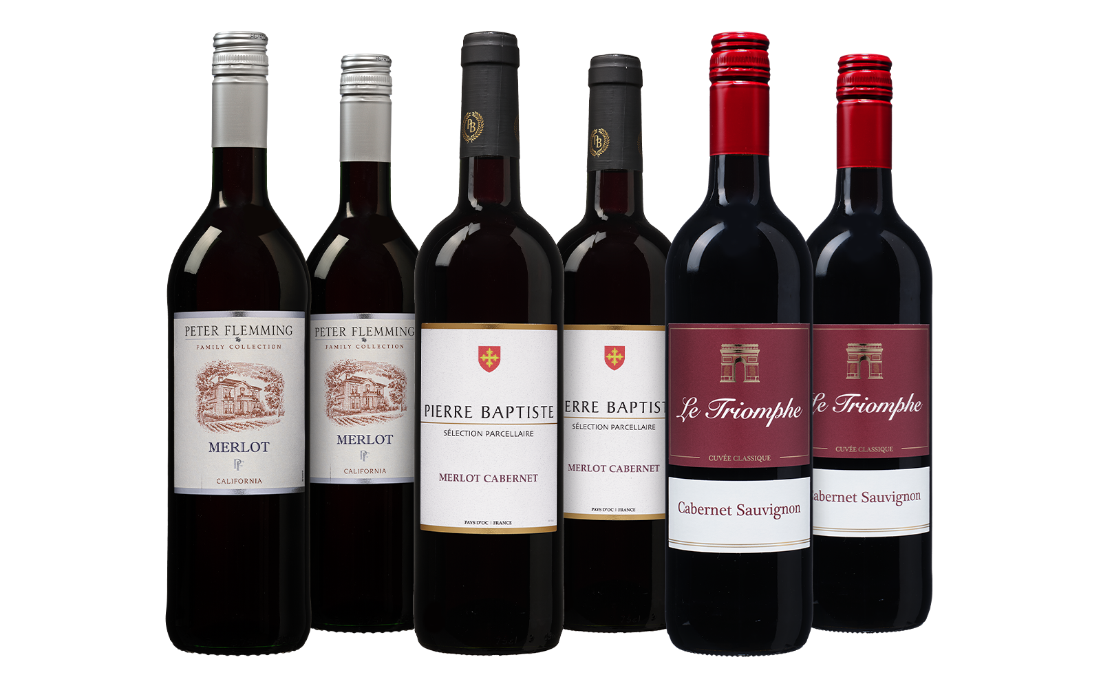 Wijnvoordeel Wijnpakket Merlot & Cabernet Sauvignon - Rood