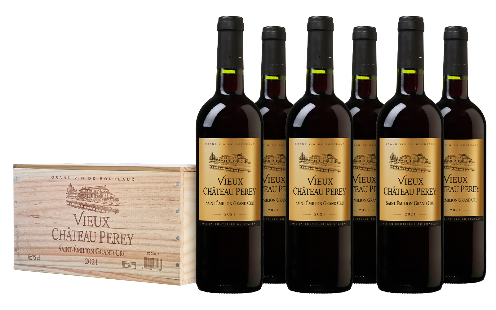 Wijnvoordeel Vieux Chateau Perey Saint-Émilion Grand Cru in wijnkist - Rood