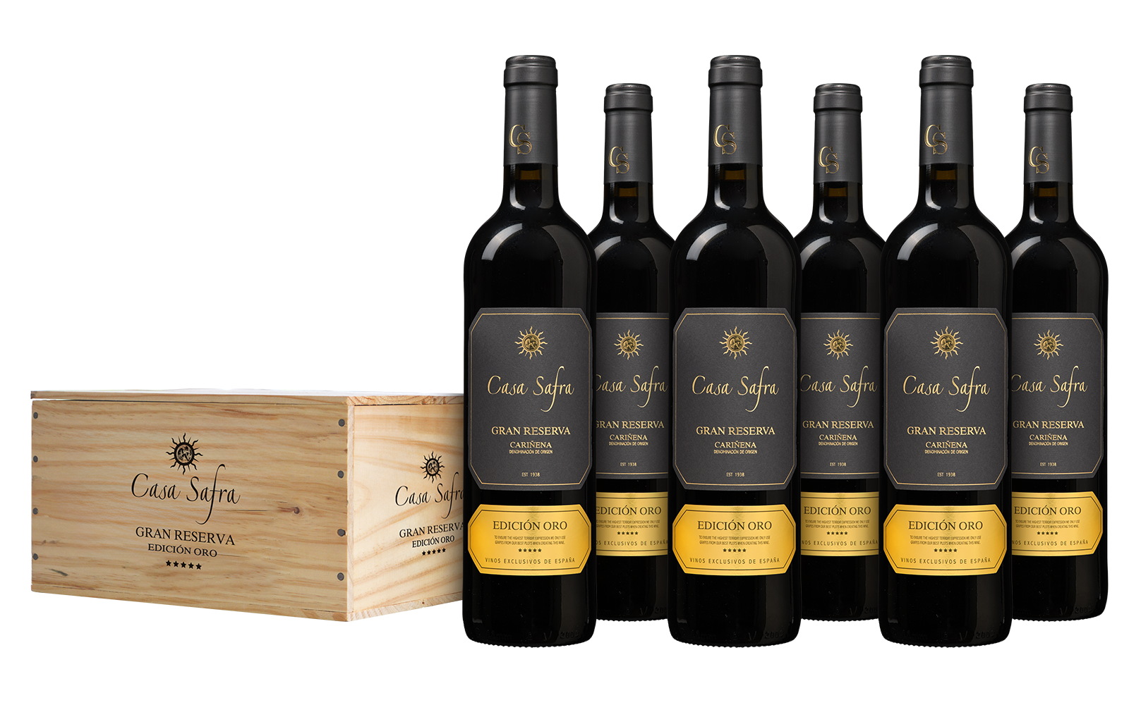 Wijnvoordeel Casa Safra Gran Reserva Edición Oro in wijnkist - Rood