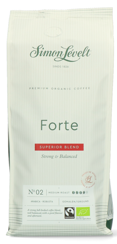 Simon Levelt Simon Lévelt - Forte Premium Organic Gemalen Koffie - 1kg