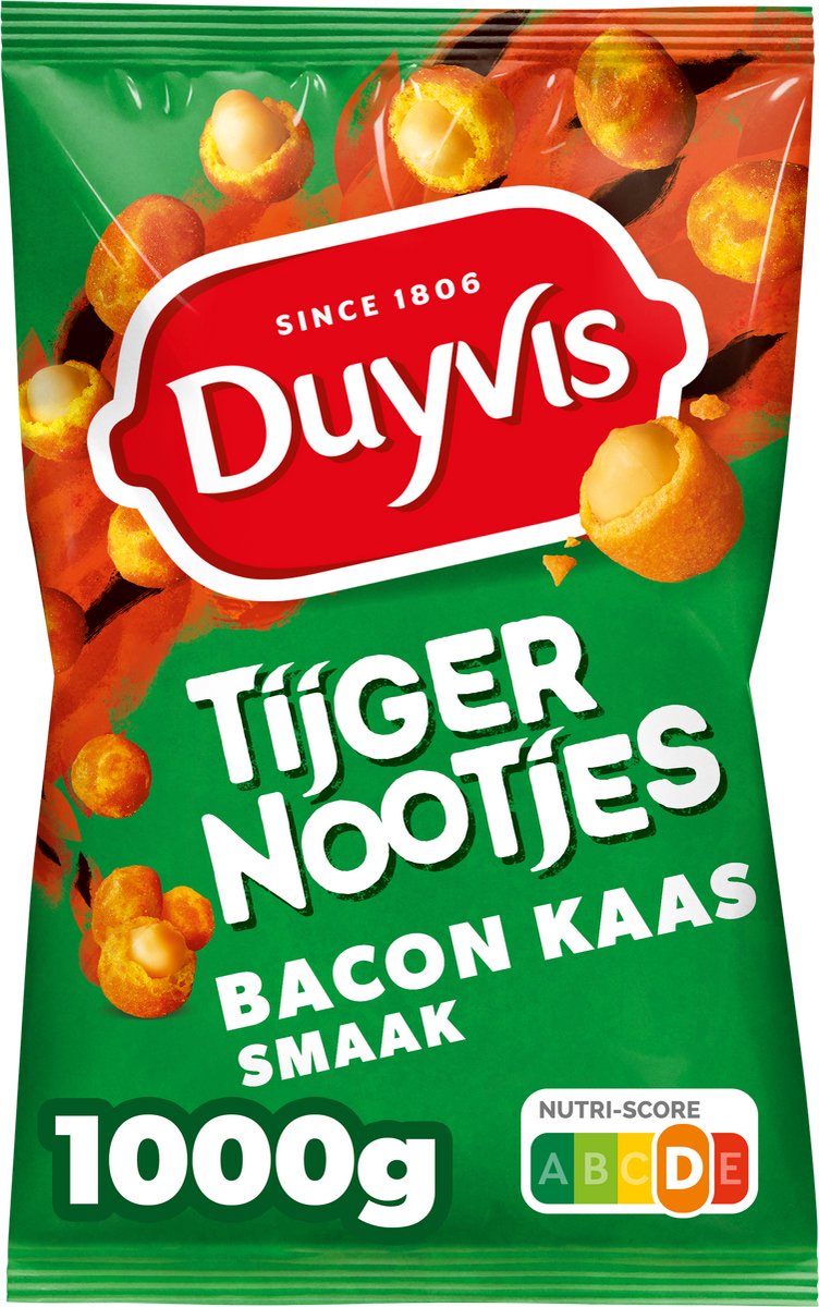 Duyvis Duyvis - Tijgernootjes Bacon Kaas - 1kg