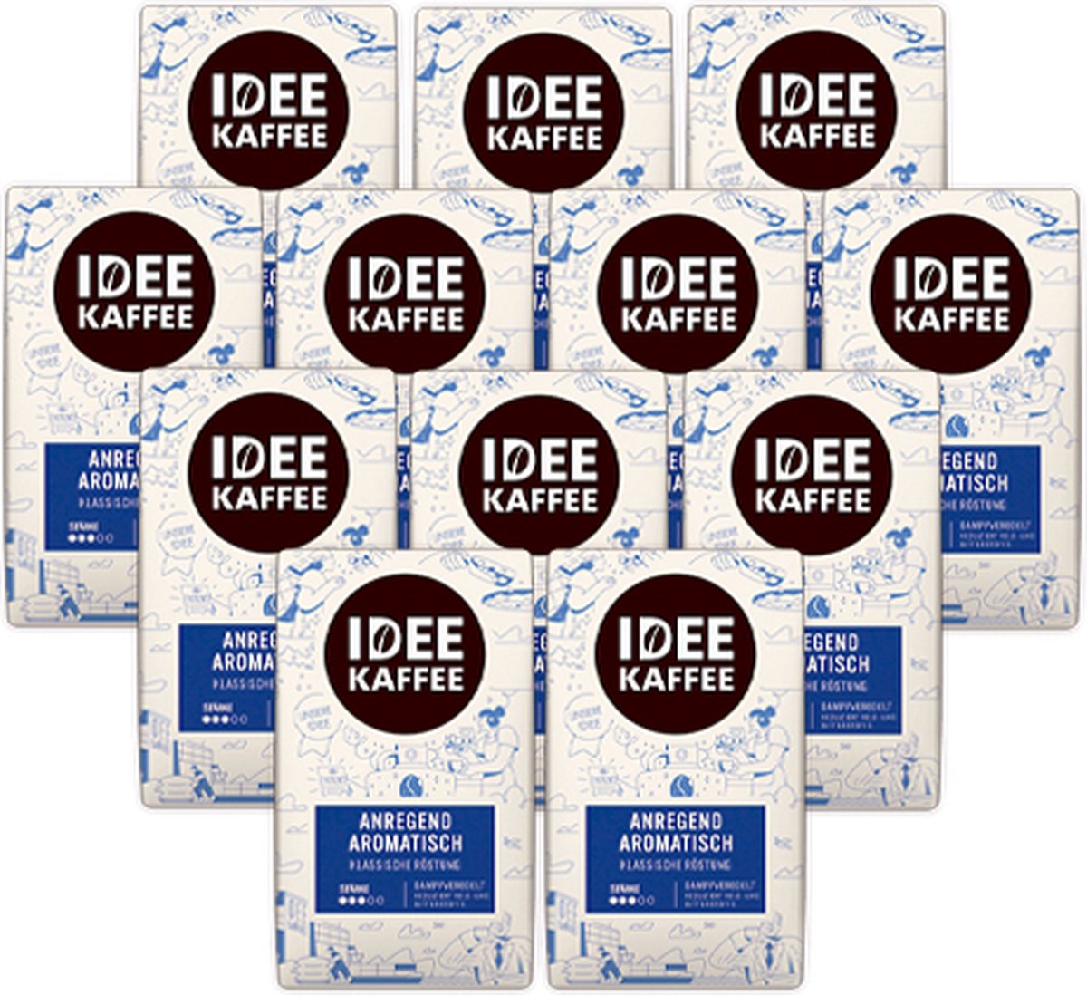 Idee Kaffee Idee Kaffee - Classic Gemalen Koffie - 12x 500g