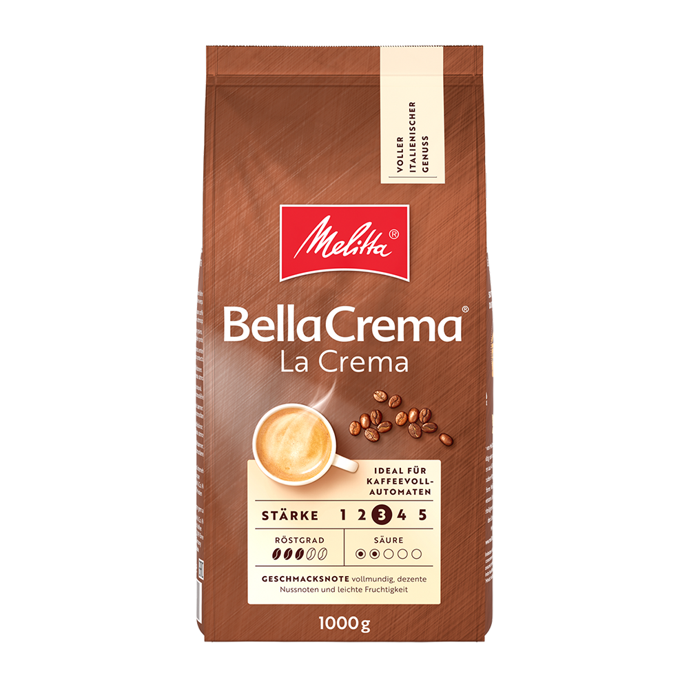 Melitta Melitta - BellaCrema La Crema Bonen - 1kg - Zwart