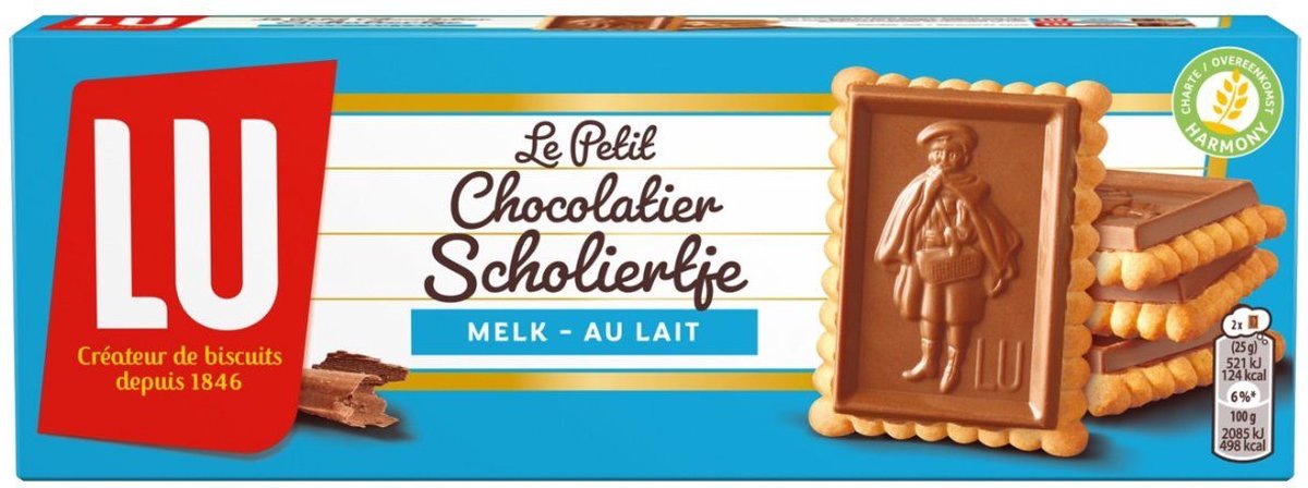 Lu - Scholiertje Melk - 4x 150g