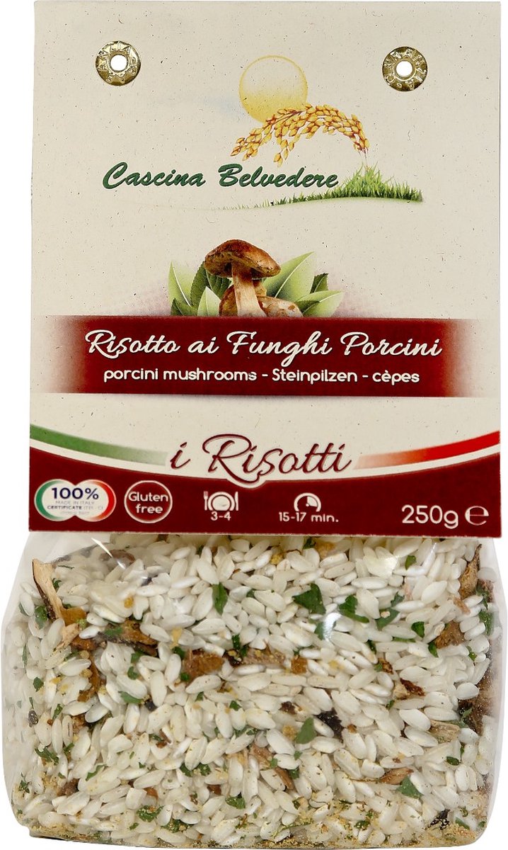 Cascina Belvedere Cascina Belvedere - Risotto funghi porcini - 500gr