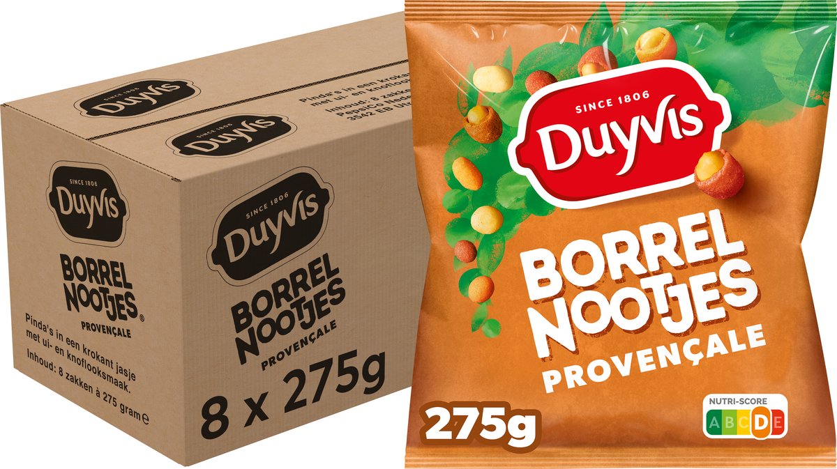 Duyvis Duyvis - Borrelnootjes Provençale - 8x 275g