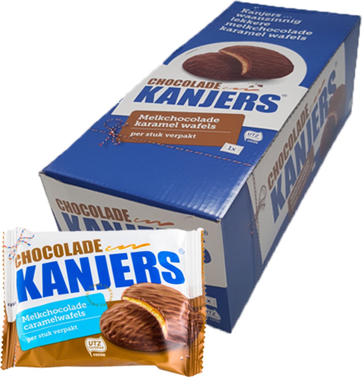 Kanjers Kanjers - Chocolade Caramel Wafels - 24 stuks