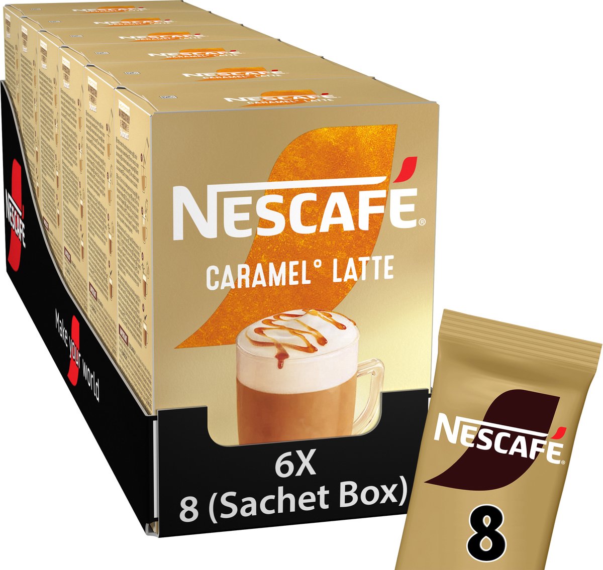 Nescafe Nescafé - Gold Caramel Latte - 6x 8 zakjes