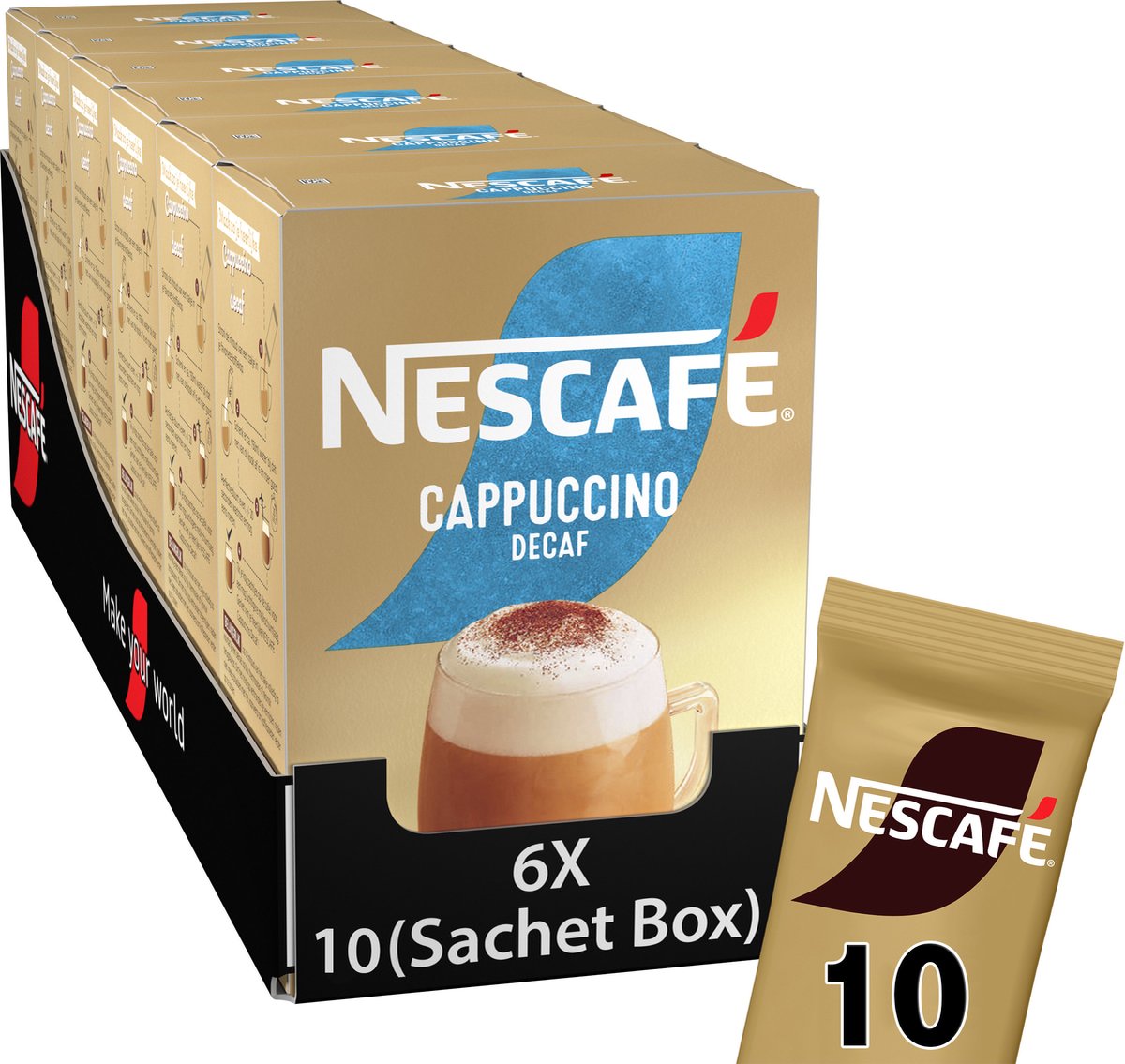 Nescafe Nescafé - Gold Cappuccino Decaf - 6x 10 zakjes