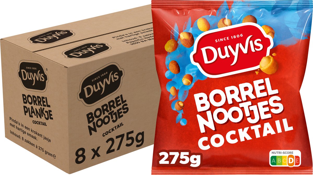 Duyvis - Borrelnootjes Cocktail - 8x 275g