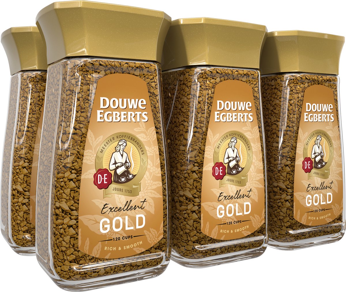 Douwe Egberts Douwe Egberts - Gold oploskoffie - 6x 200g