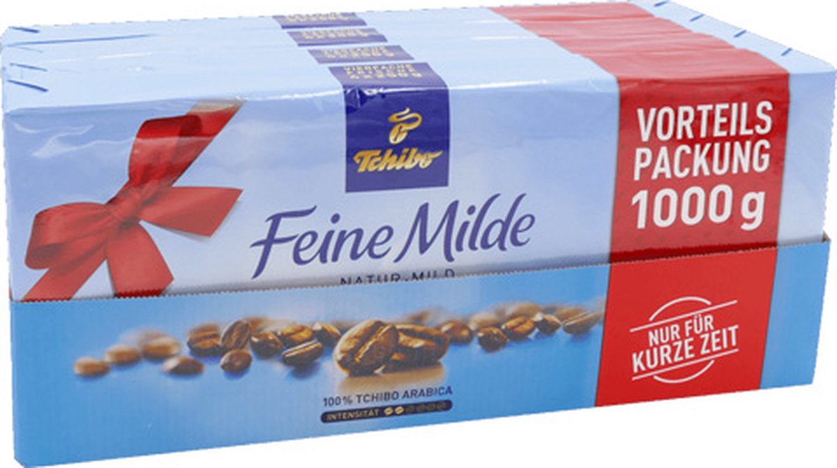 Tchibo Tchibo - Feine Milde Gemalen koffie Voordeelpakket - 4x 1 kg