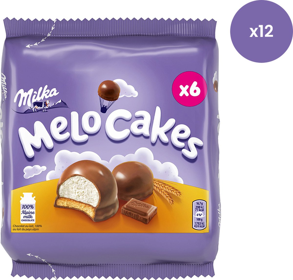 Milka Milka - Melo Cakes - 12x 100g
