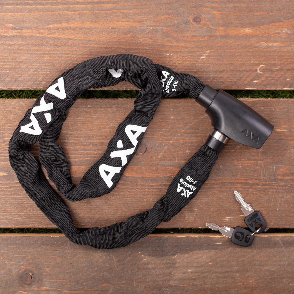 AXA Kettingslot Absolute 5-110 Zwart 110 cm