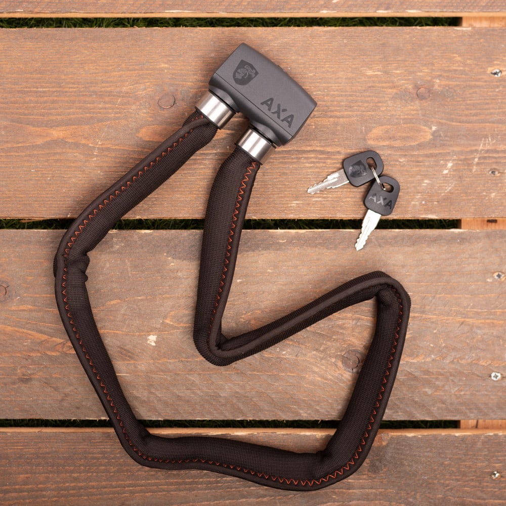 AXA Vouwslot Foldable 600 95cm met houder donkergrijs