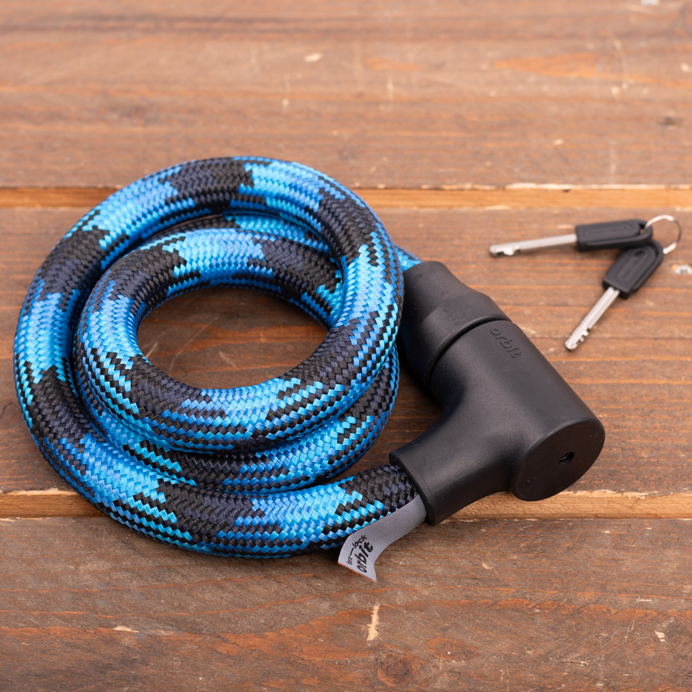 Kabelslot Textielslot Orbit Morpho Blue 120 cm - ART-2