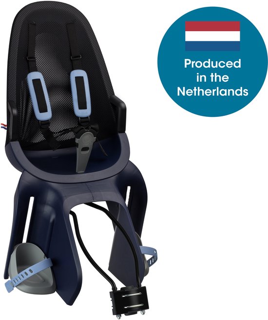 Qibbel Achterzitje Air Denim Blue - framebevestiging