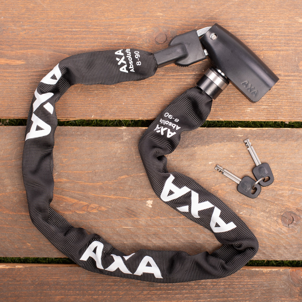 AXA Kettingslot Absolute 8-90 90 cm - Zwart