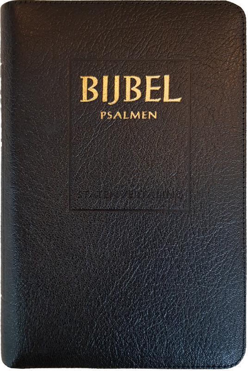 Bijbel (SV) met psalmen (ritmisch) - met goudsnee, rits en duimgrepen