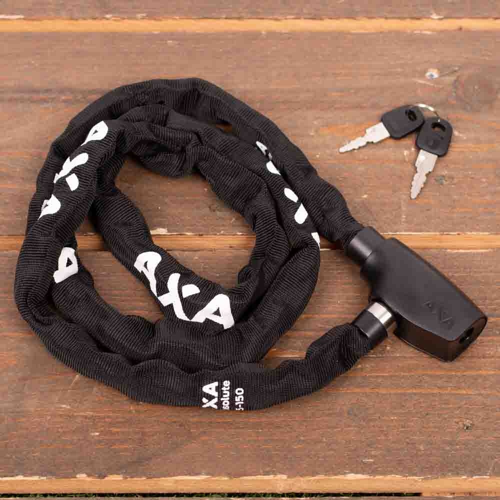 AXA Kettingslot Absolute 5-150 Zwart 150 cm