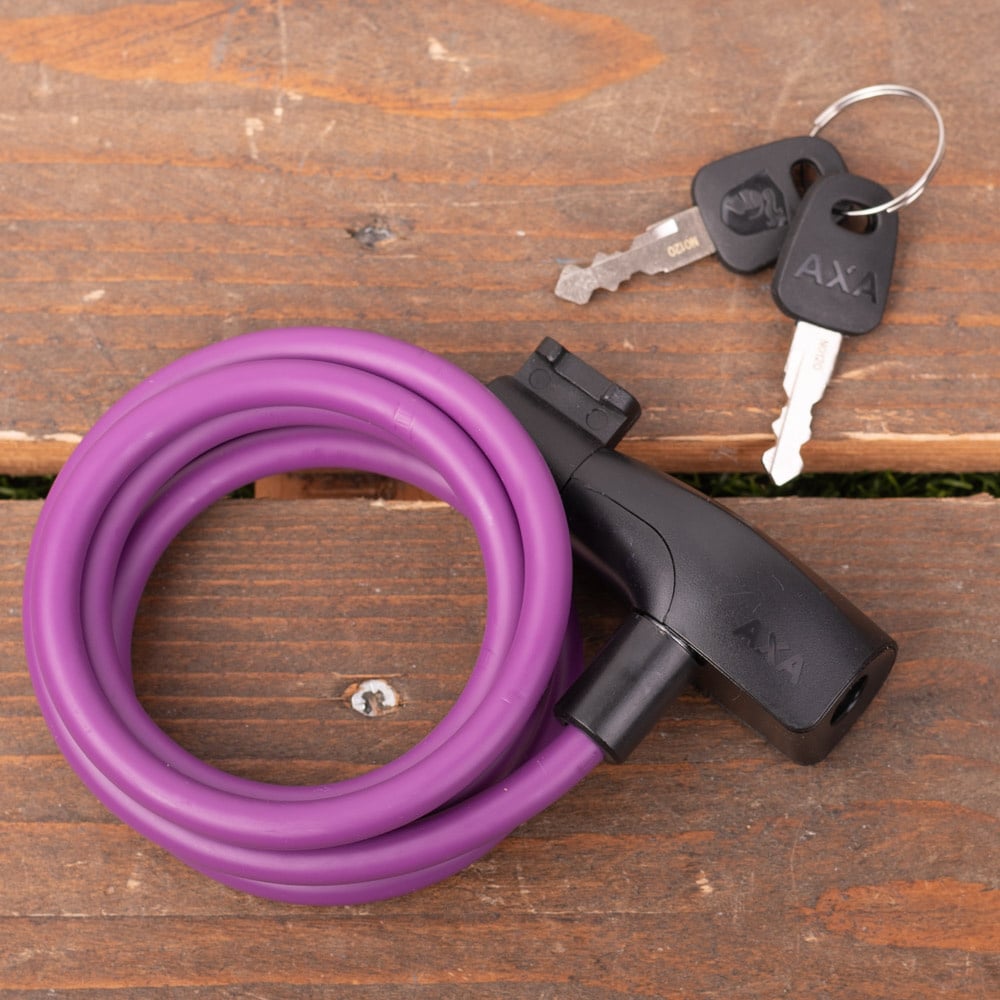 AXA Kabelslot Resolute 8-120 Royal Purple - Paars