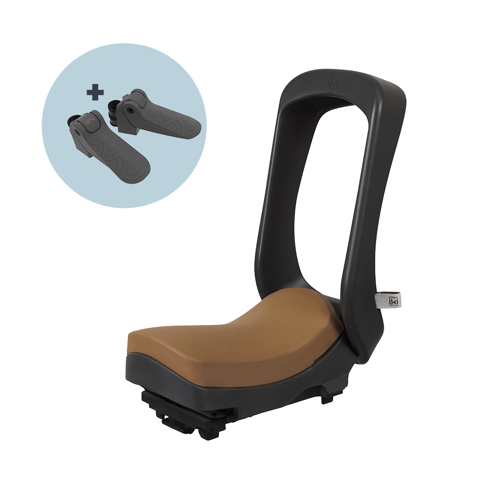 Urban Iki Junior Fietszitje MIK HD Bincho Black Kurumi Brown