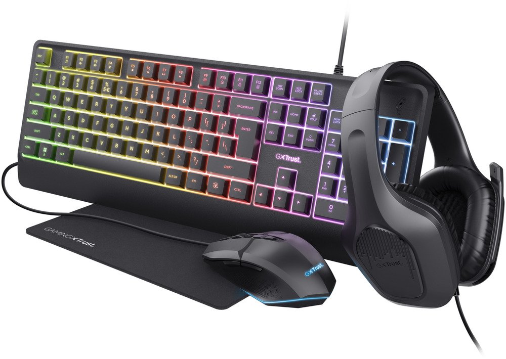 Trust Trust GXT792 Quadrox 4-in-1 Bundle BE | Toetsenborden | 8713439254099