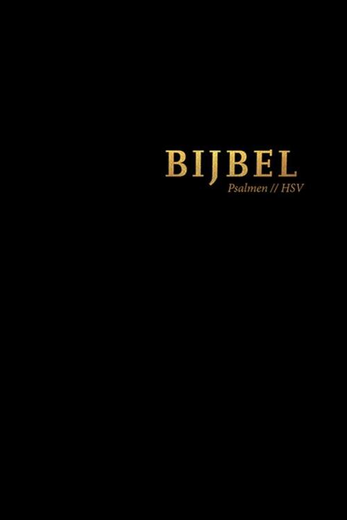 Royal Jongbloed Bijbel (HSV) met Psalmen - zwart leer met goudsnee, rits en duimgrepen