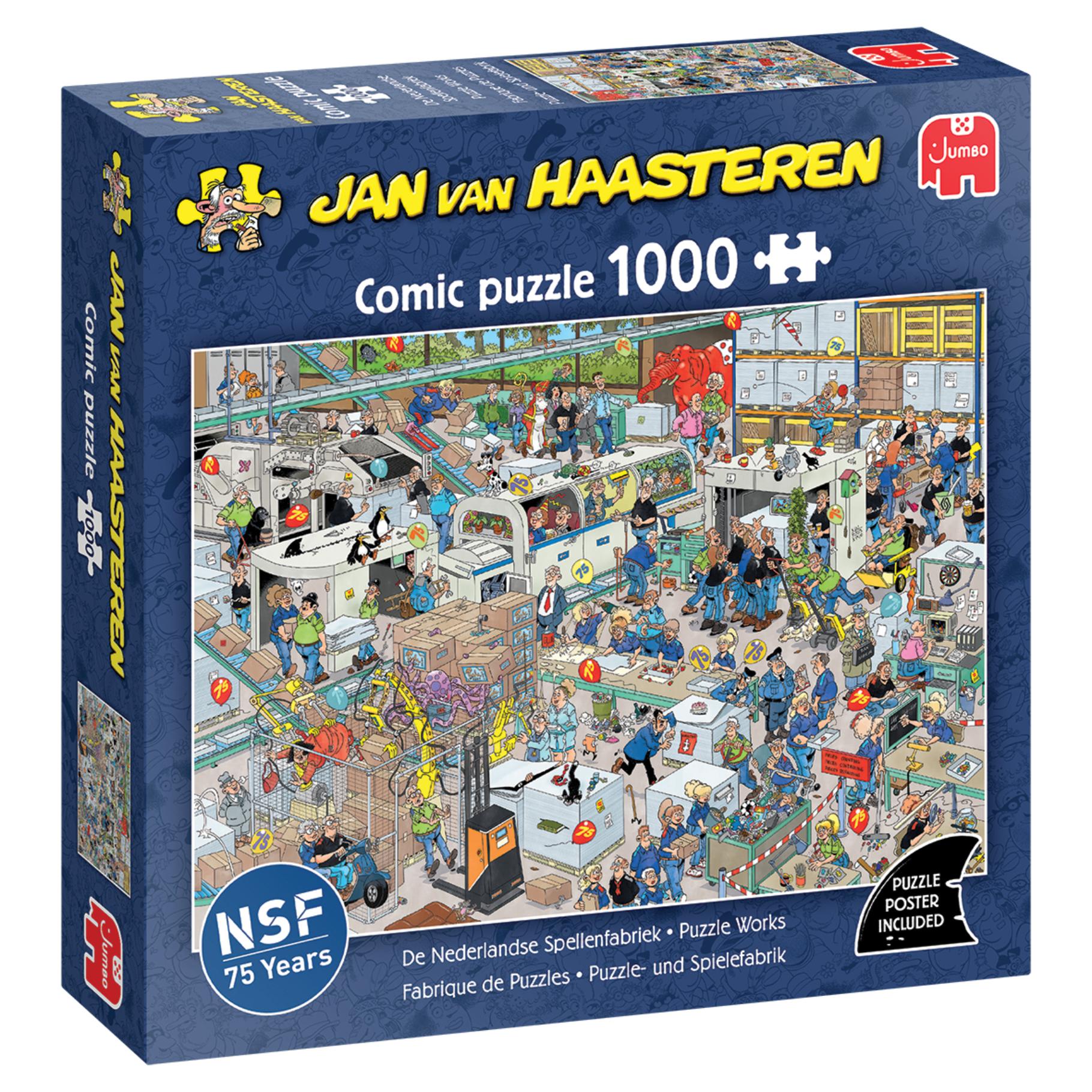 Top1Toys Puzzel Jan Van Haasteren Spellenfabriek (1000)