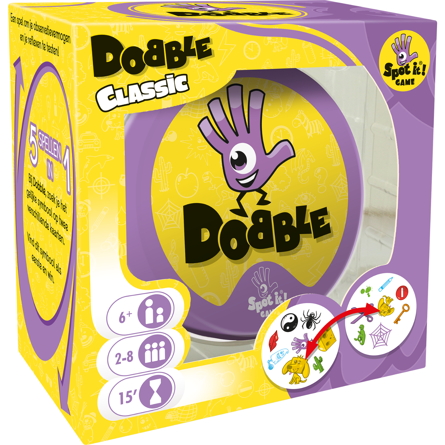 Asmodee Dobble Classic - Kaartspel - Geel