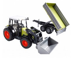 Bruder Tractor Claas Nectis 267 F Met Aanhanger