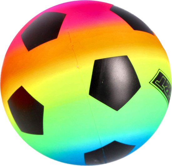 Alert Sport Minivoetbal 15 cm PVC Regenboog (3 Stuks)