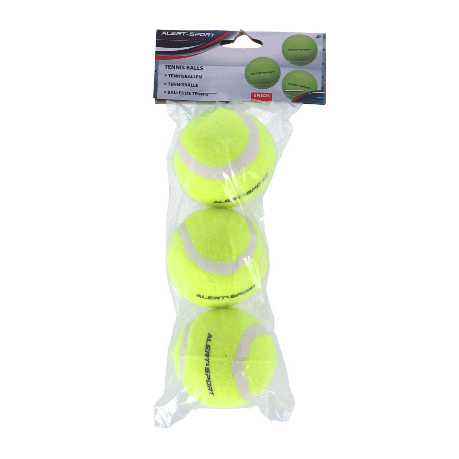 Alert Alert Sport Tennisballen (3 Stuks) - Geel