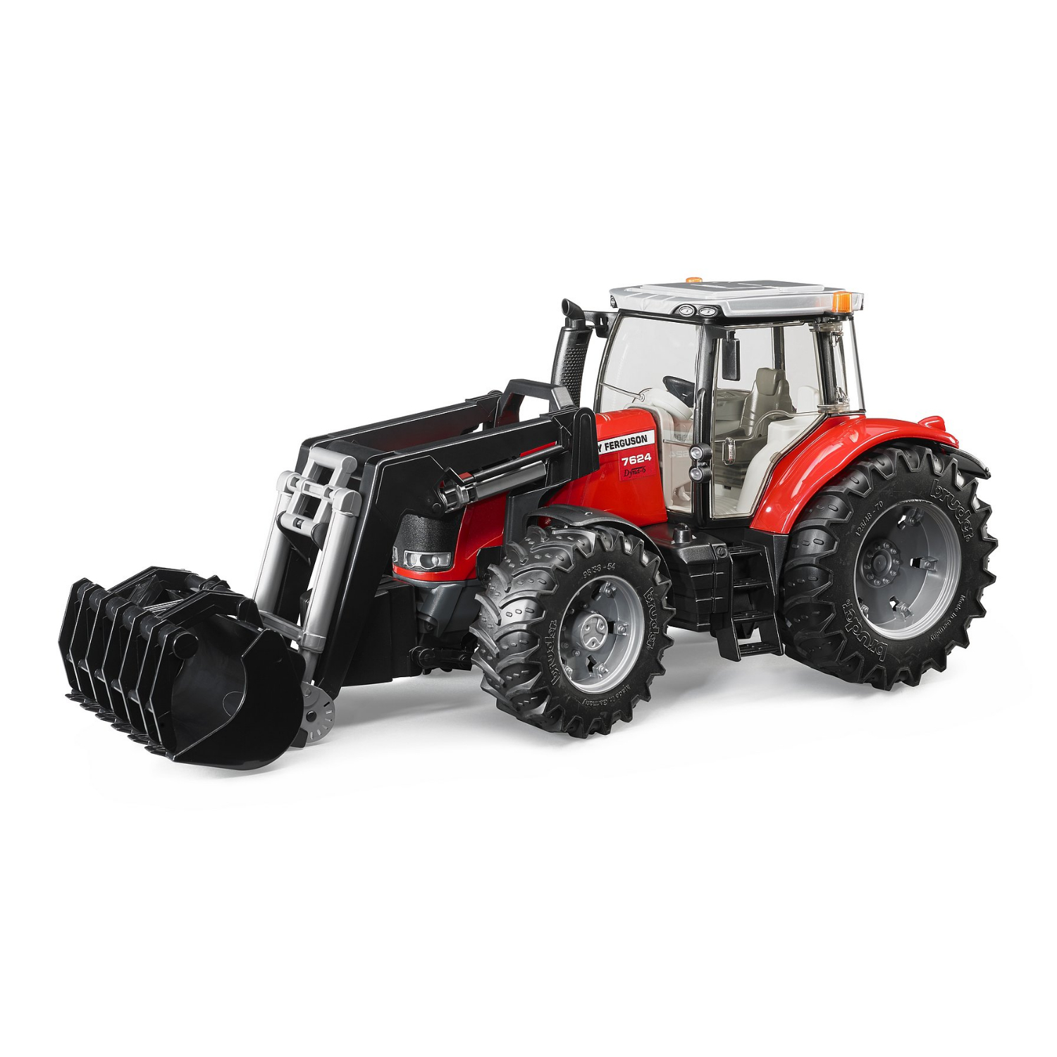 Bruder Bruder Tractor Massey Fergusen 7624 Met Frontlader - Rood