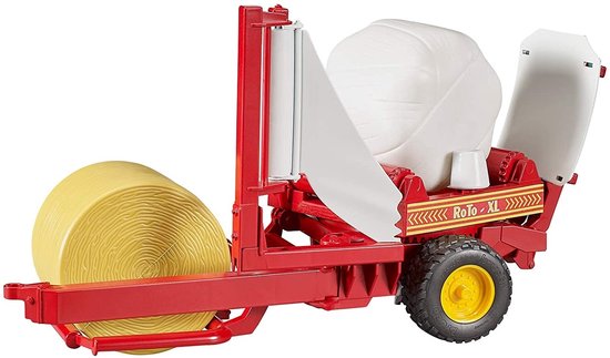 Bruder Tractor Aanhanger Strobalen Wikkelaar - Groen