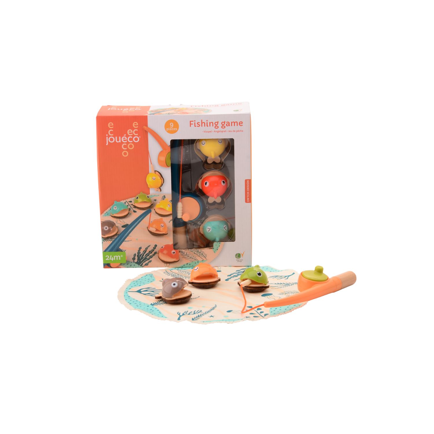 Top1Toys Top1Toys Joueco Houten Visspel - Kinderspel (hout, 2 - 4 jaar)